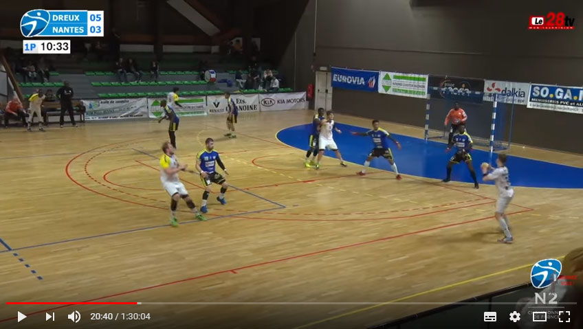 Nationale 2 : Le HBC Nantes tombe face à Dreux AC Handball